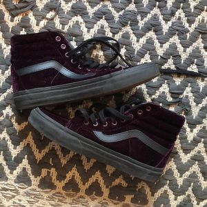 Velvet High-Top Vans